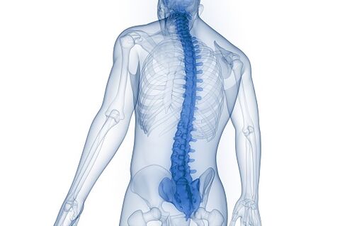 Lower back pain due to stretched back muscles